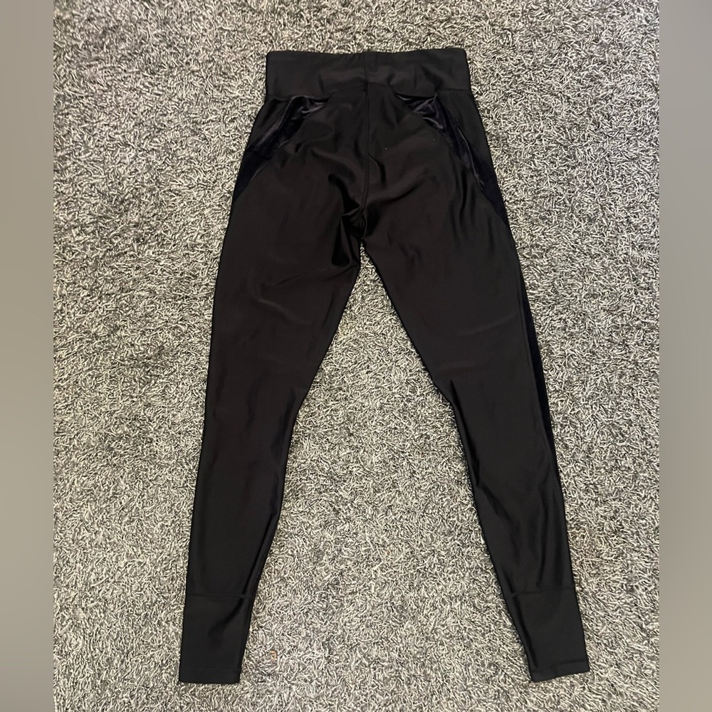 Puma Explosive Tights Black Velvet Accent Workout Leggings Size M dryCELL - Picture 7 of 10
